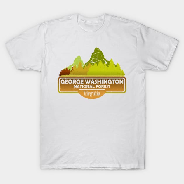 George Washington National Forest VA State, Virginia USA, Nature Landscape T-Shirt by Jahmar Anderson